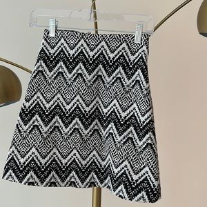 Kookai geo patterns mini skirts